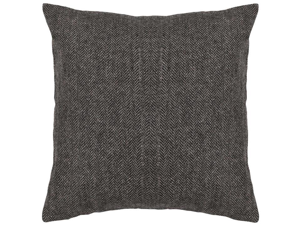 Wool Handmade Accent Pillow in Grey