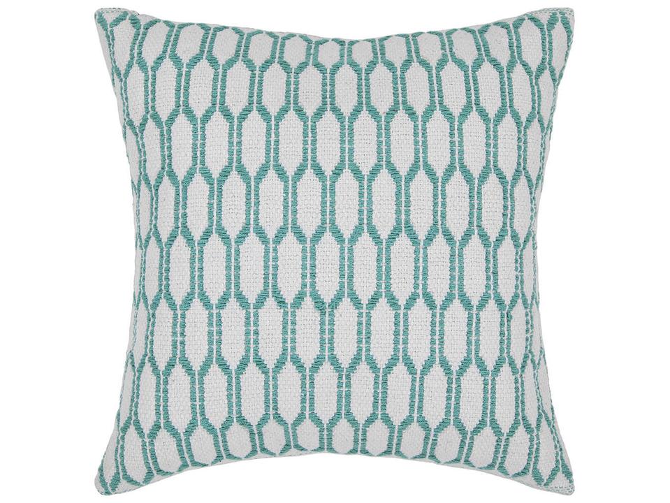 White Blue Pillow