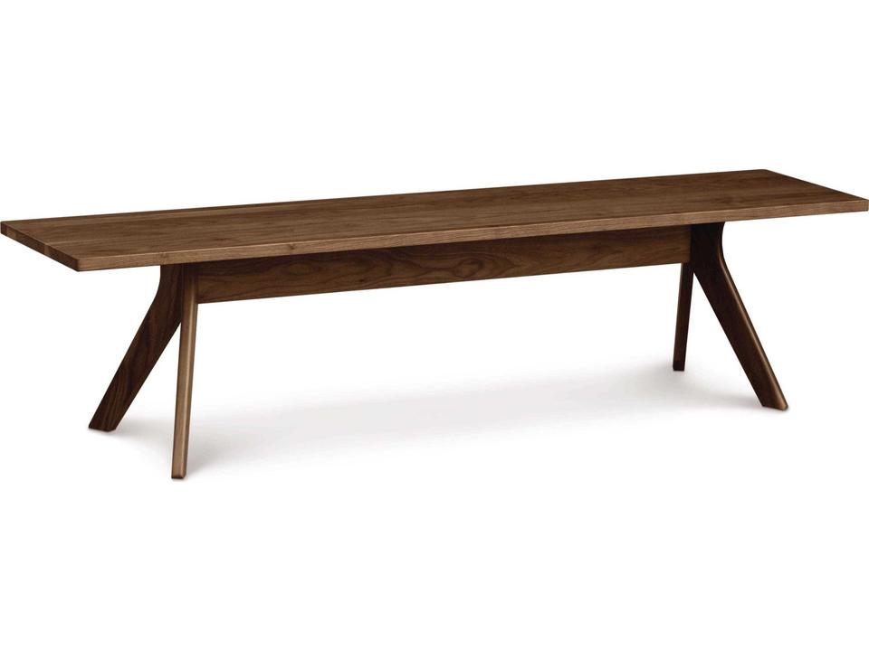 Audrey 72-Inch Solid Walnut Accent Bench