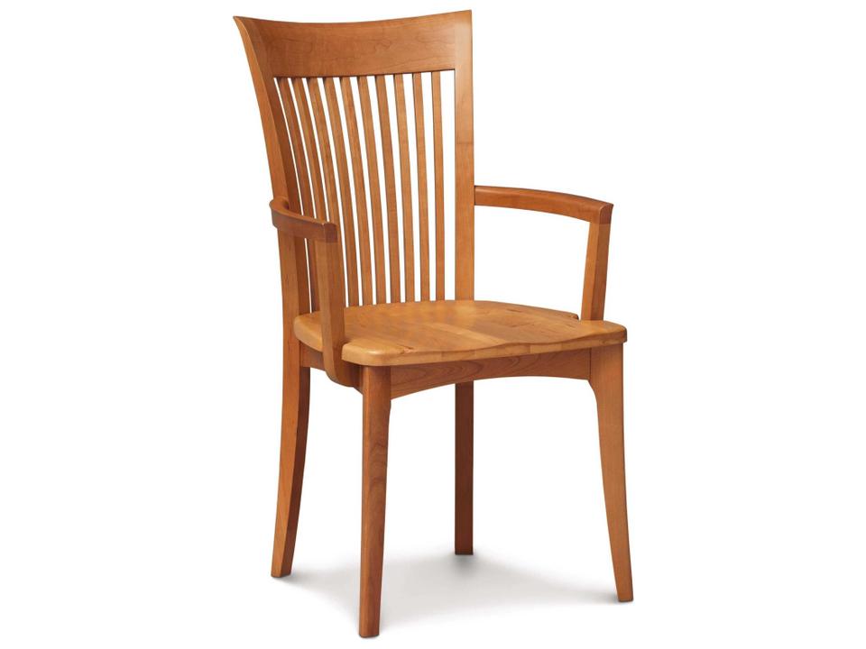 Sarah Solid Cherry Wood Dining Armchair