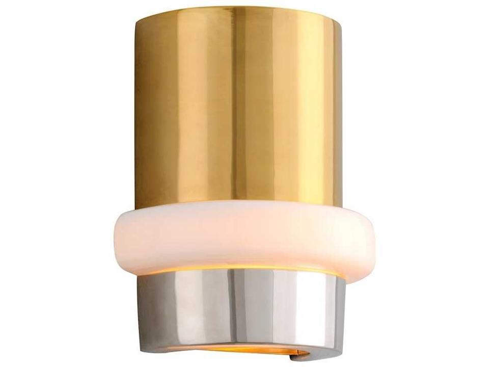 Beckenham 1-Light Wall Sconce in Solid Brass and Vintage Polished Brass and Nickel