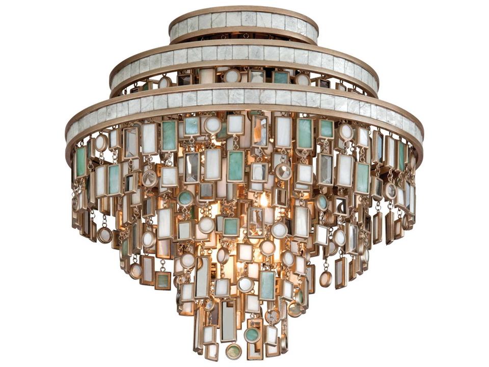 Dolcetti 3-Light Silver Tiered Flush Mount