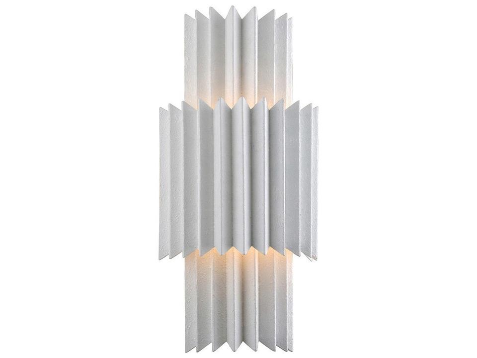 Moxy 2-Light Wall Sconce in Gesso White Hand-Crafted Iron