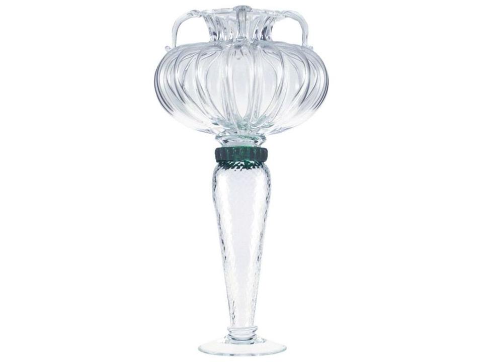 Borek Sipek Hera Green And Clear Glass Vase