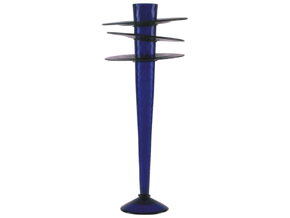 Borek Sipek Adam Blue Clear Glass Vase