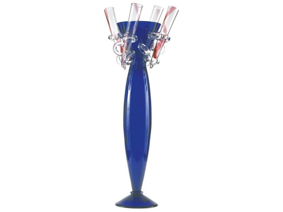 Borek Sipek Amarillide Blue And Clear Glass Vase