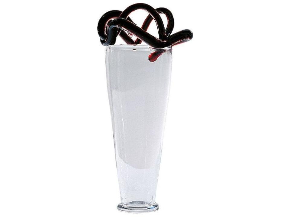Borek Sipek Francesca Clear And Red Glass Vase