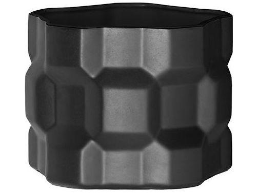 Gear By Philippe Bestenheider Matt Black Vase