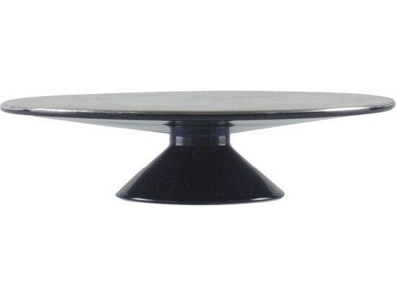 Linde Burkhardt Gluck Blue And Silver Painted Stand