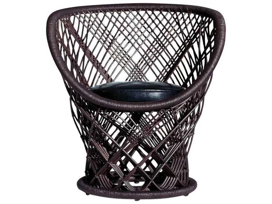 Pavo Real Black Accent Chair by Patricia Urquiola