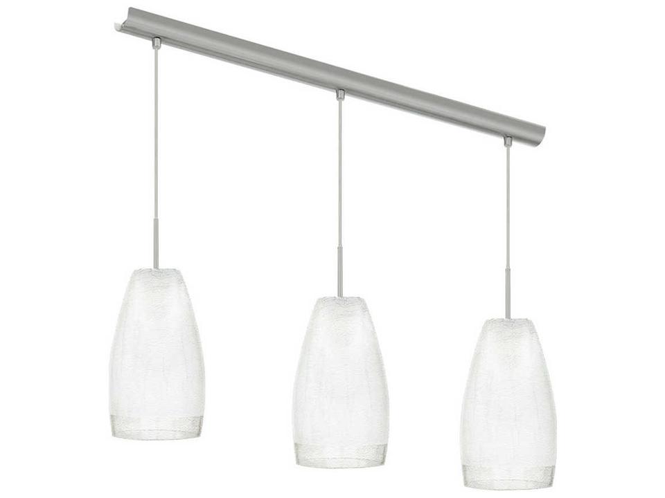 Crash 3-Light Matte Nickel Bell Island Pendant