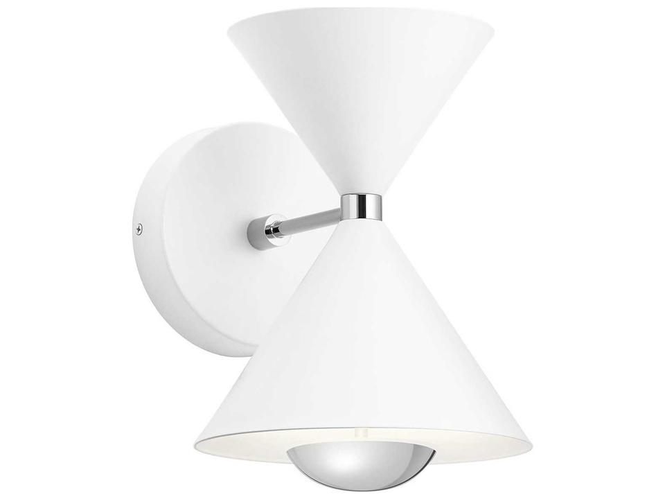 Kordan 1-Light Matte White LED Vanity Light