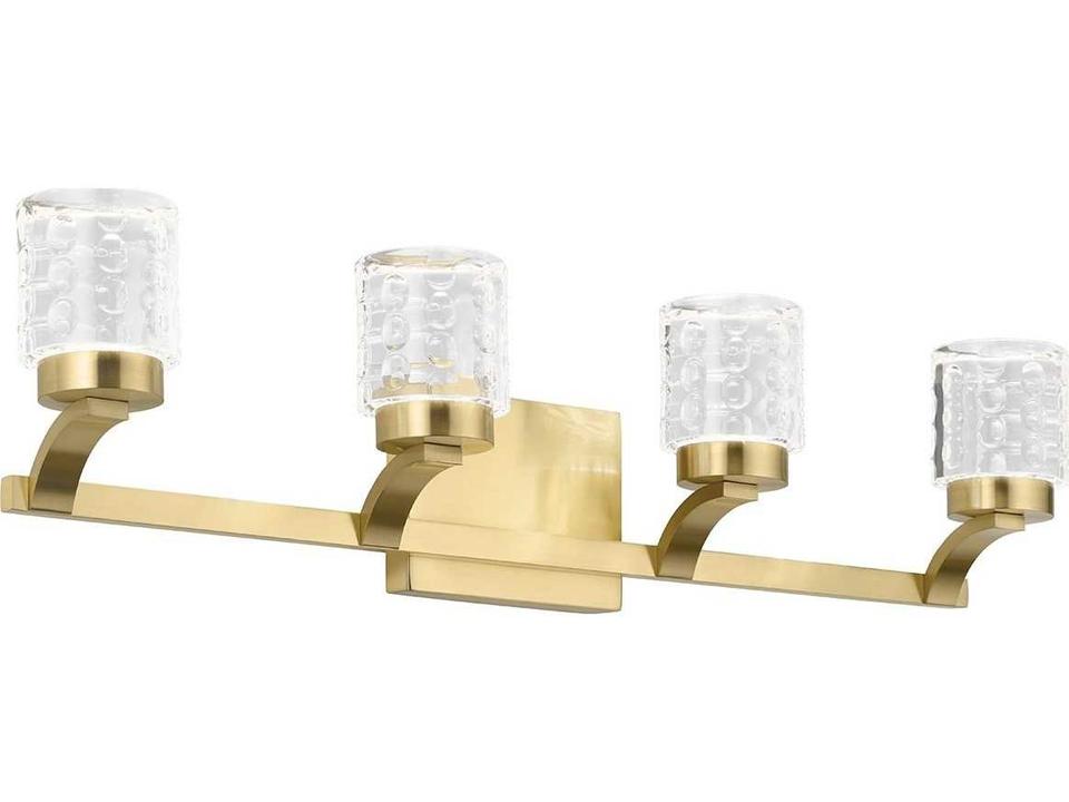 Rene 4-Light Champagne Gold LED Vanity Light