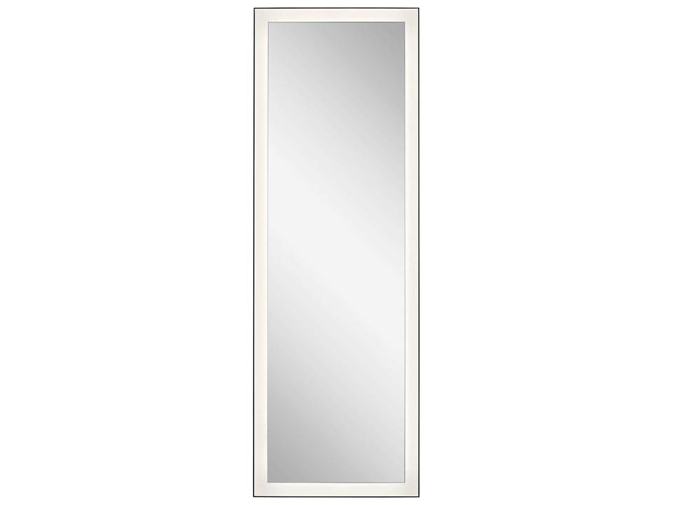 Ryame Matte Black Rectangular LED Wall Mirror