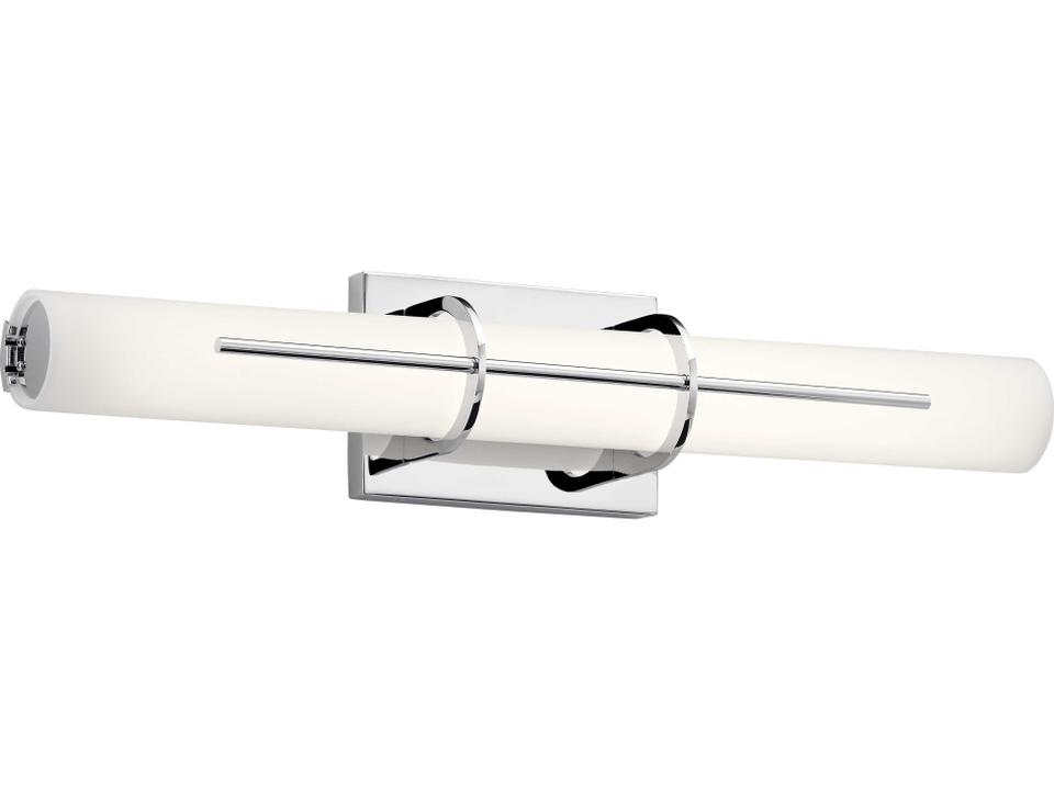 Traverso 1-Light Chrome Glass LED Vanity Light