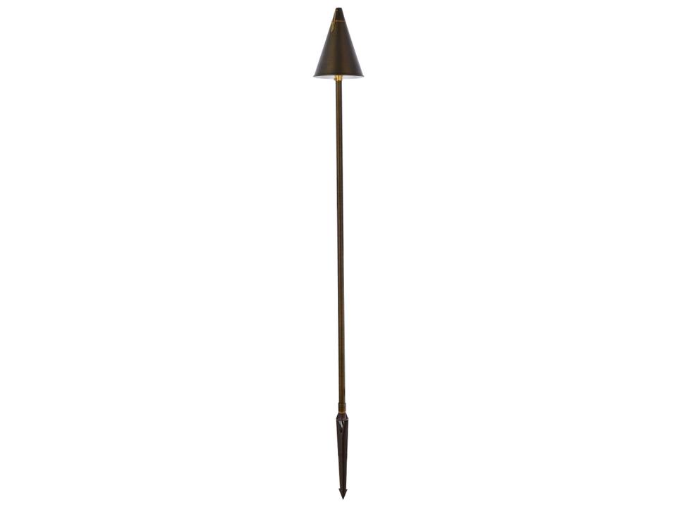 Chanterelle Outdoor Cast Brass Torch Path Light Antique Brass
