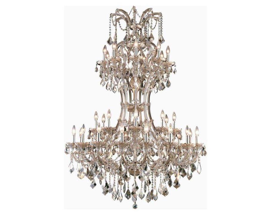 36-Light Maria Theresa Chandelier in Golden Teak