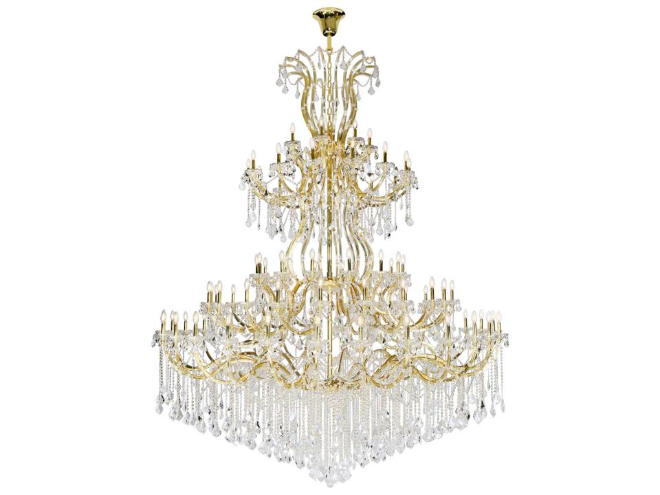 84-Light Maria Theresa Tiered Chandelier with Clear Crystal Glass