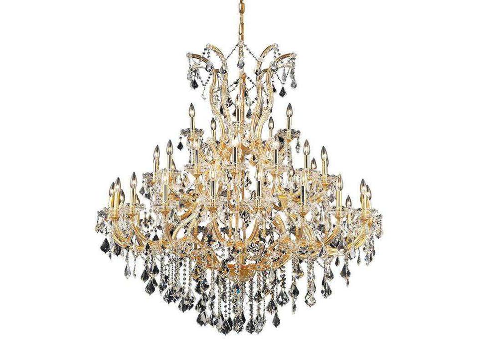 Maria Theresa 41-Light Crystal Chandelier in Gold with Royal Cut Crystal