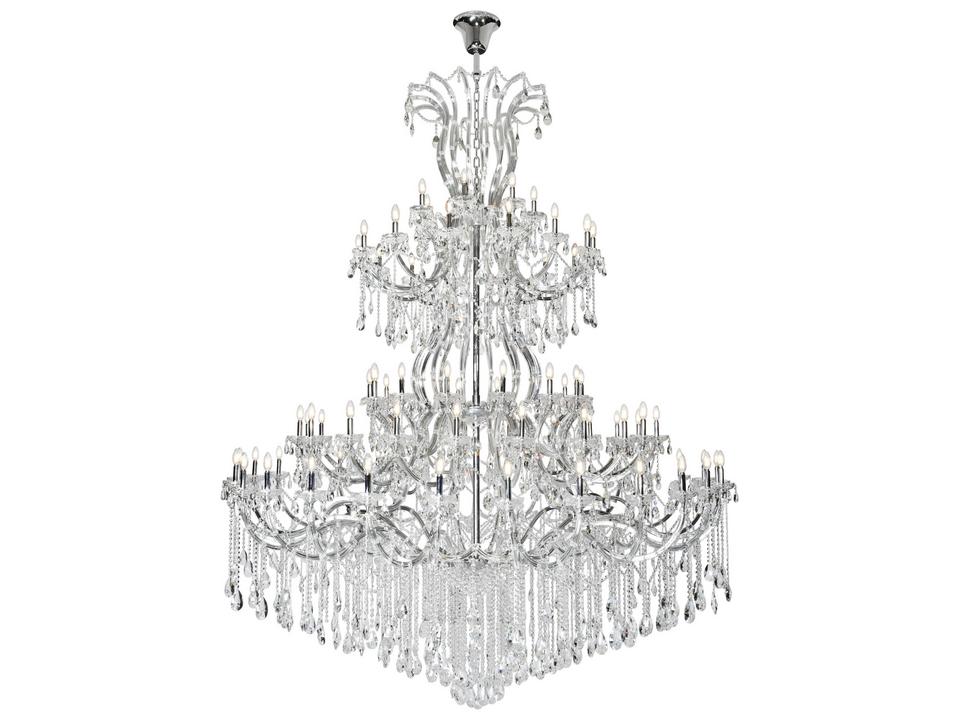 Maria Theresa 84-Light Chrome Tiered Chandelier with Clear Royal Cut Crystal