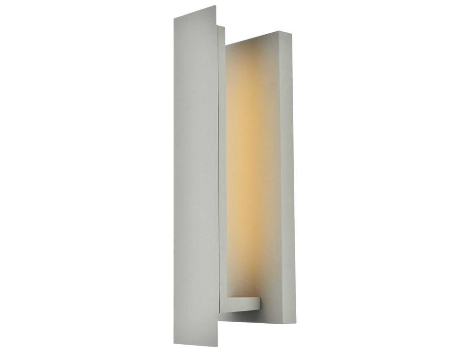 Raine 1-Light LED Outdoor Wall Light in Silver