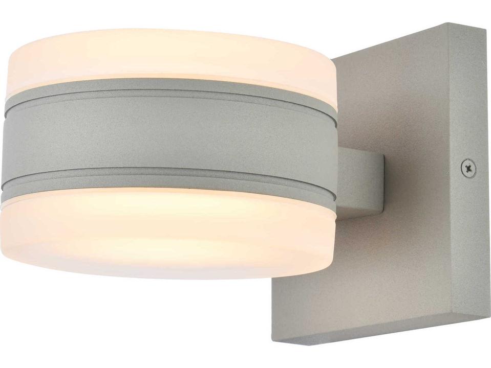 Raine 1-Light LED Outdoor Wall Light in Silver