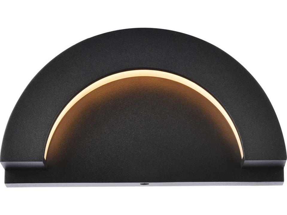 Raine 1-Light LED Outdoor Wall Light in Black