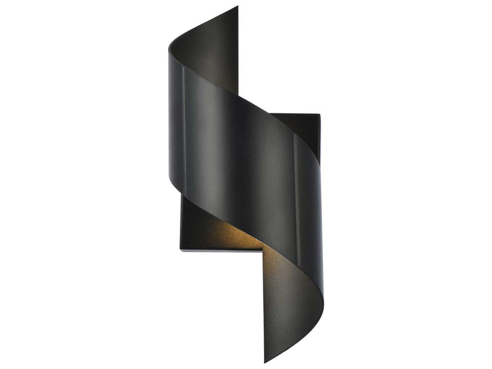 Raine 1-Light Outdoor LED Wall Light in Black