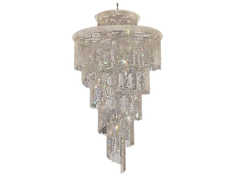 41-Light Spiral Tiered Chandelier
