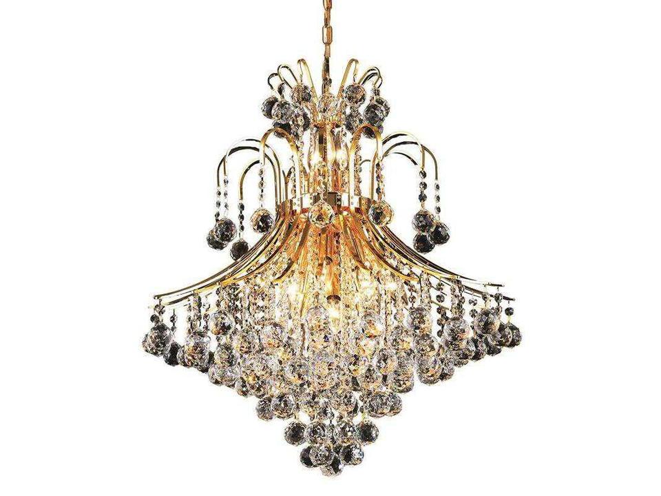 Toureg 15-Light Gold Clear Royal Cut Crystal Empire Tiered Chandelier