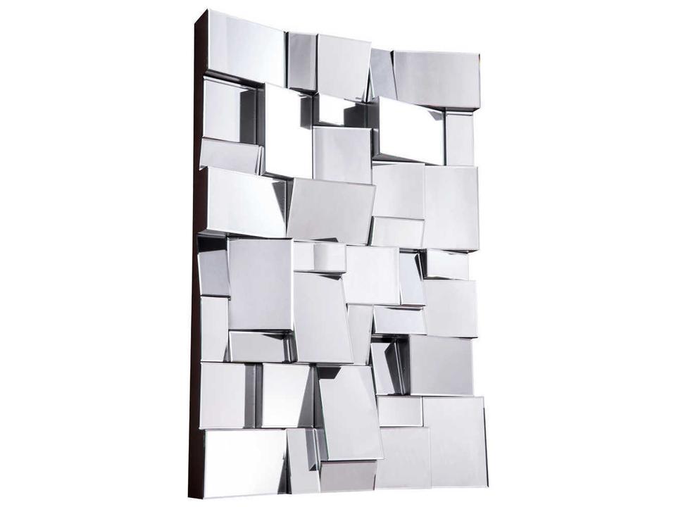 Modern Collection Clear Glass Wall Mirror