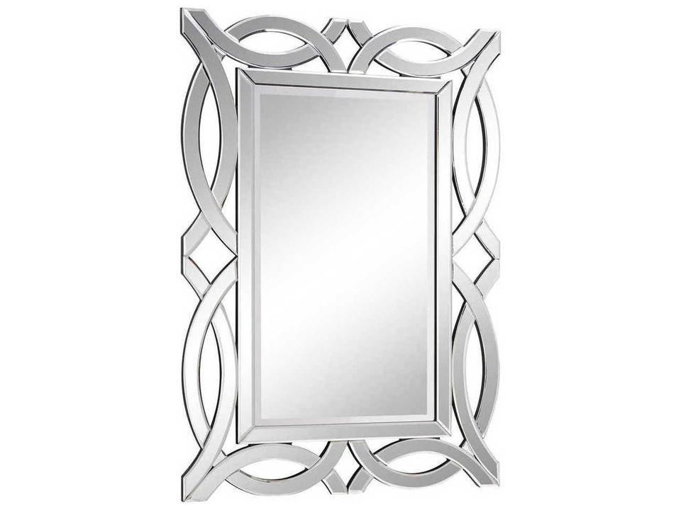 Modern Collection Clear Wall Mirror with Beveled Edge