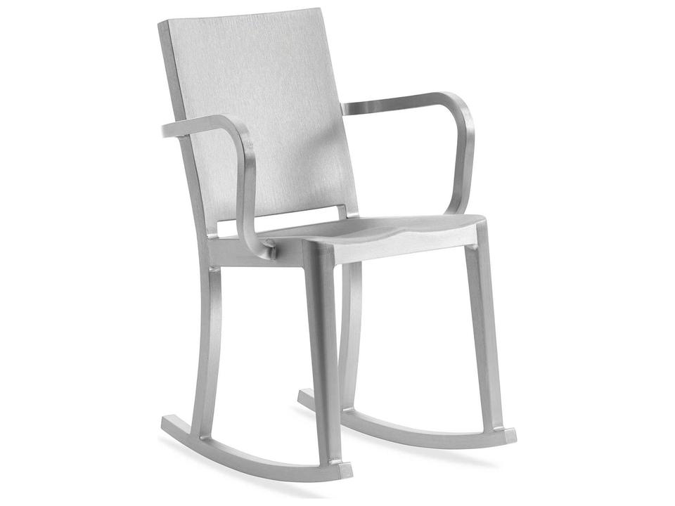 Hudson Rocker Recycled Aluminum Rocking Chair with Arms