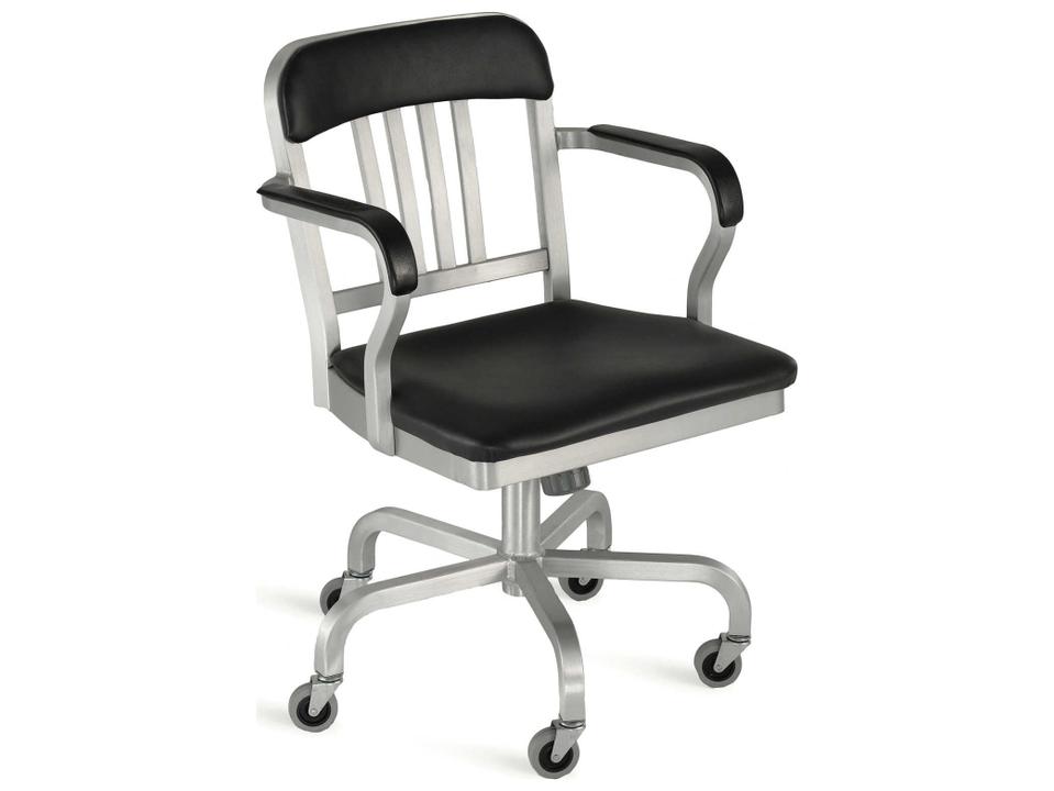 Navy Swivel Computer Office Chair with Adjustable Height
