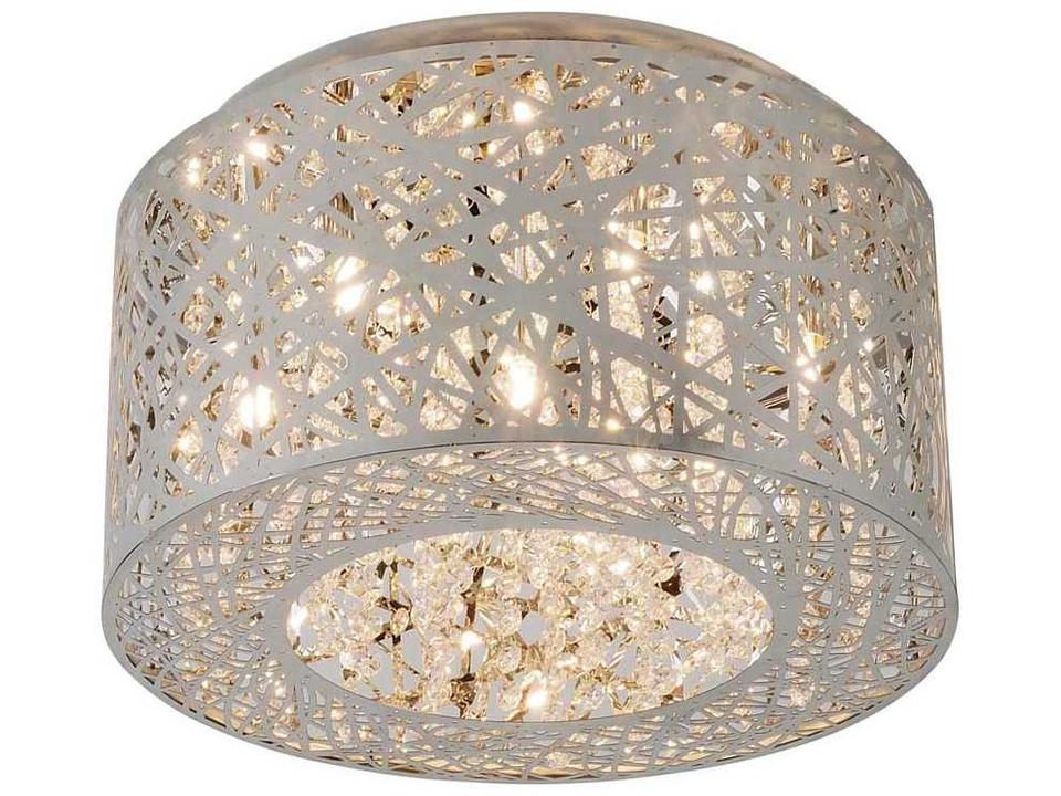 Inca LED Flush Mount Polished Chrome Light