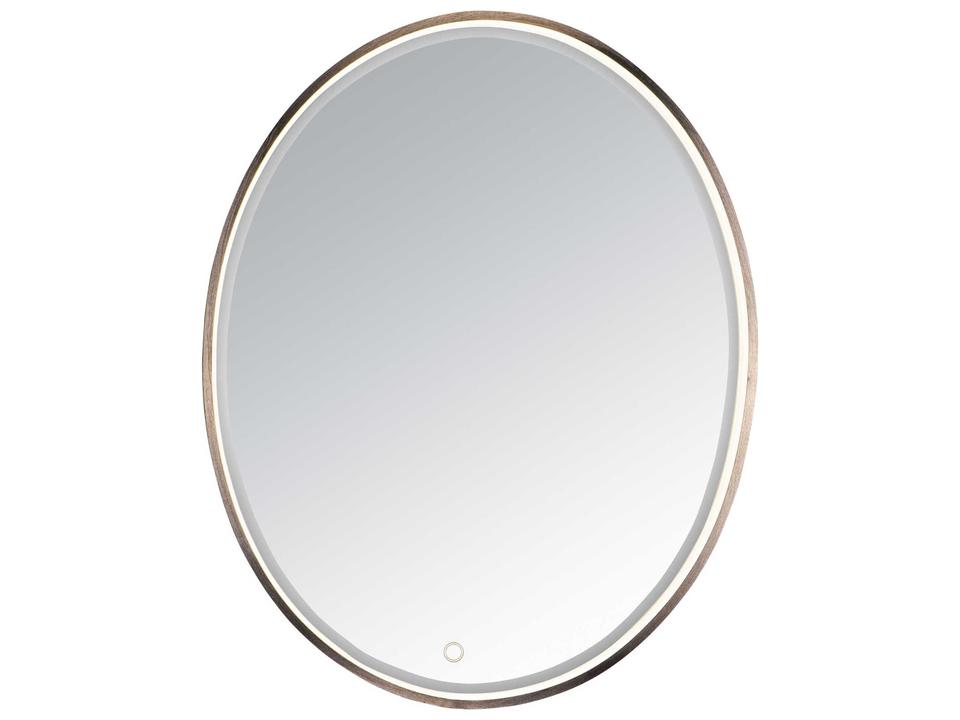 Mirror Oval LED Wall Mirror Anodized Bronze Dimmable
