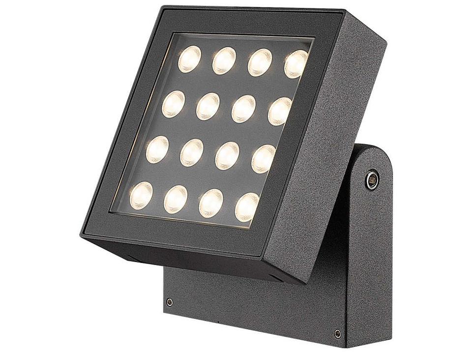 Bravo 16-Light LED Outdoor Wall Light in Graphite Grey