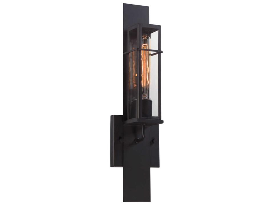 Muller 1-Light Outdoor Wall Sconce in Bronze
