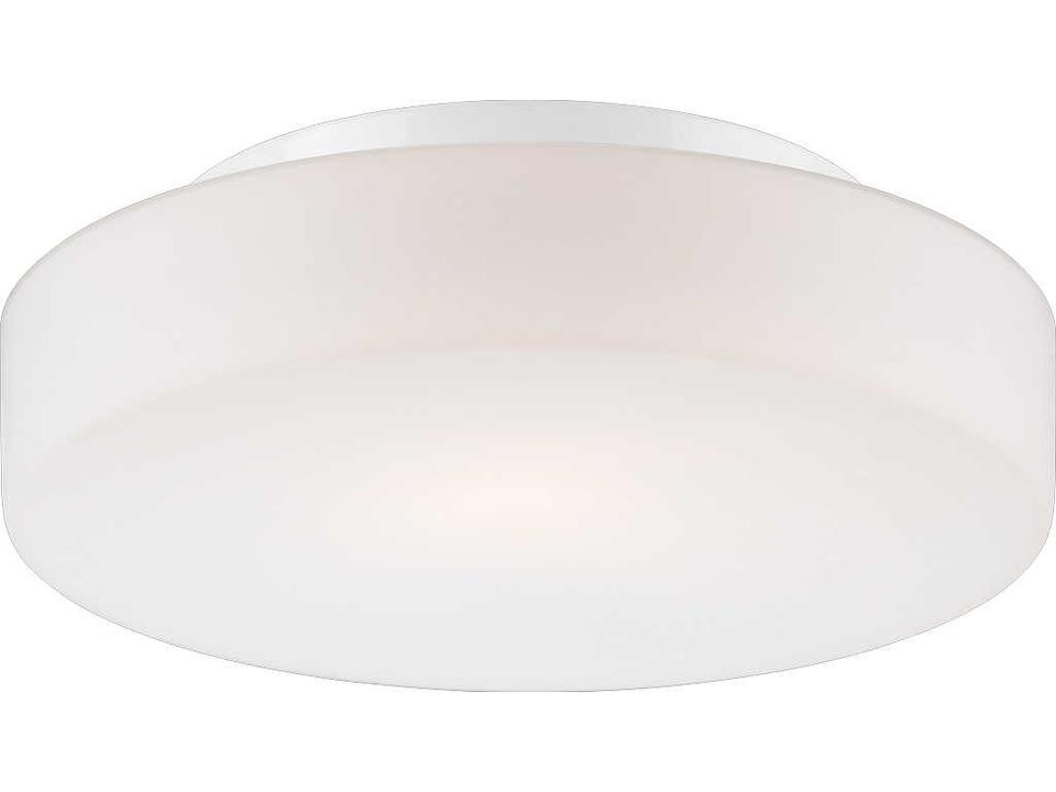 Ramata 1-Light White Round Flush Mount