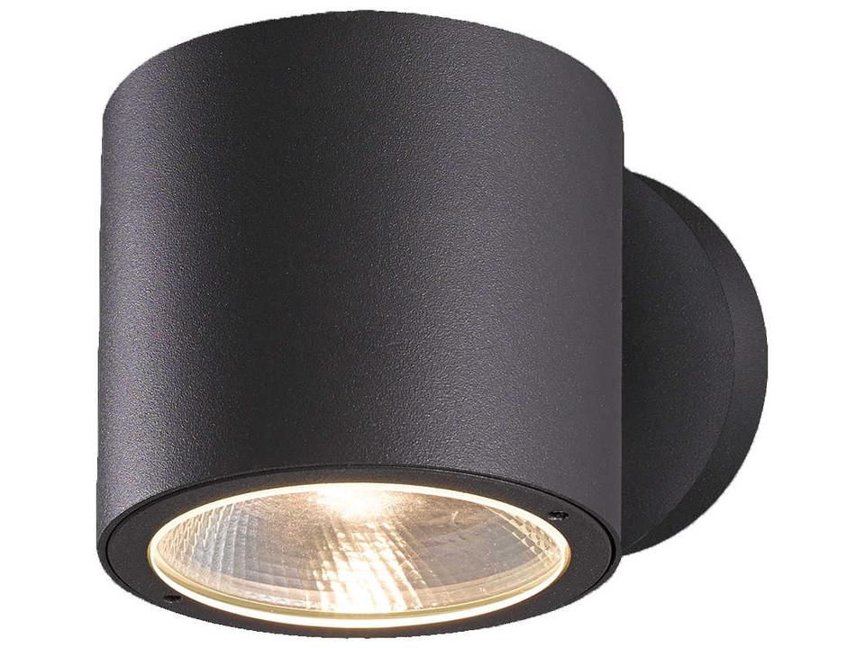 Volume 1-Light Outdoor Wall Sconce with Integrated LED in Graphite Grey