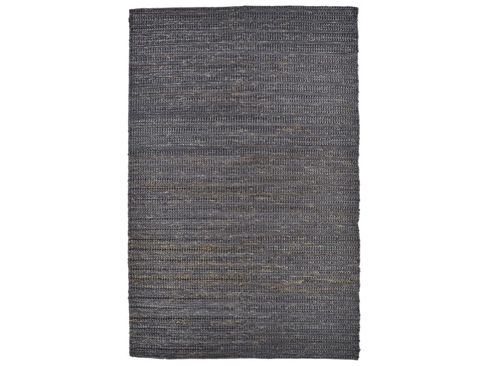 Kaelani Handwoven Jute Cotton Area Rug in Onyx