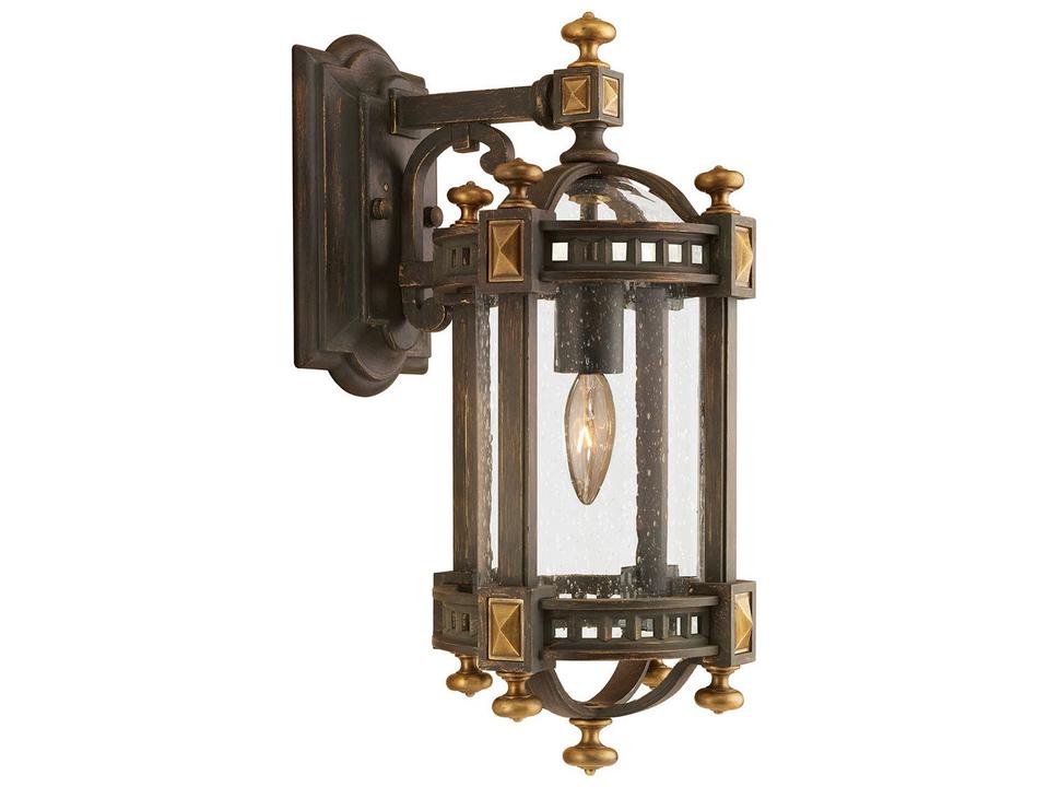 Beekman Place 1-Light Outdoor Wall Sconce in Weathered Woodland Brown