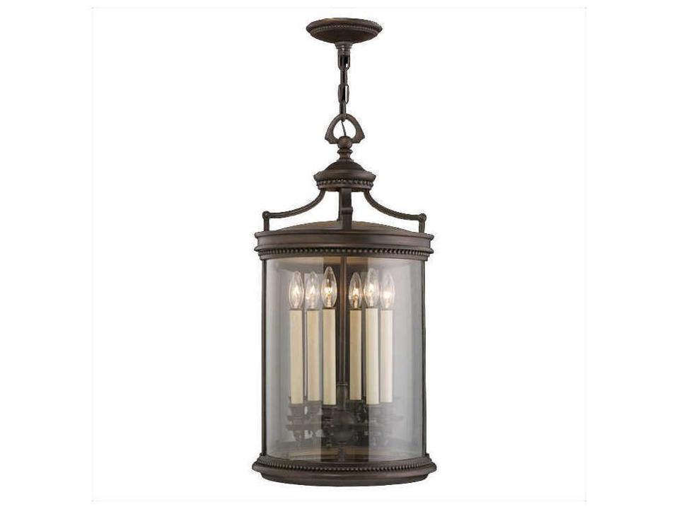 Louvre 15-Inch 6-Light Outdoor Hanging Lantern in Bronze