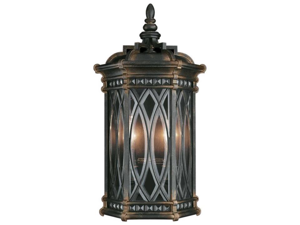 Warwickshire 2-Light Outdoor Wall Sconce in Dark Wrought Iron Patina