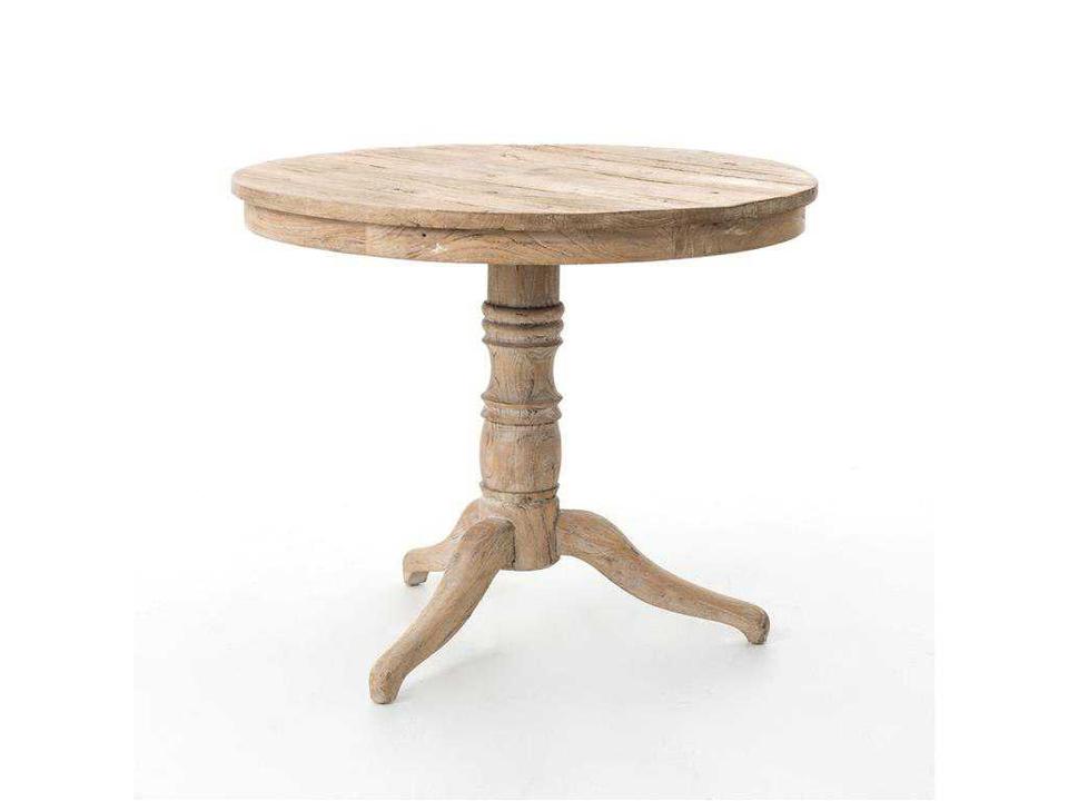 Globetrotter Round Wood End Table