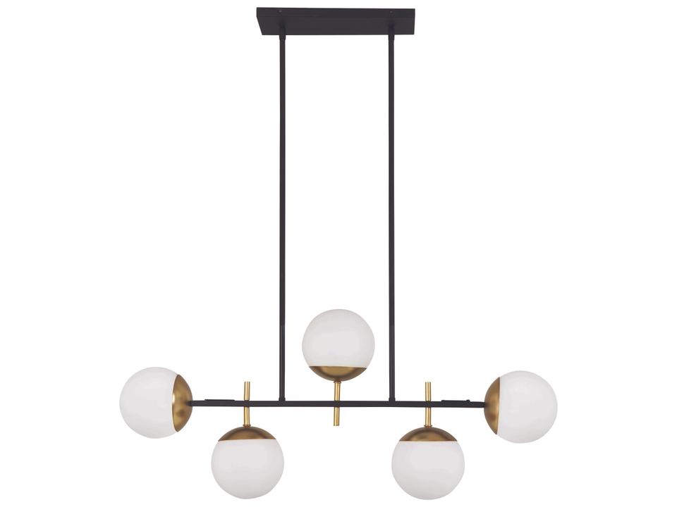 Alluria Five Light Island Pendant Linear Chandelier