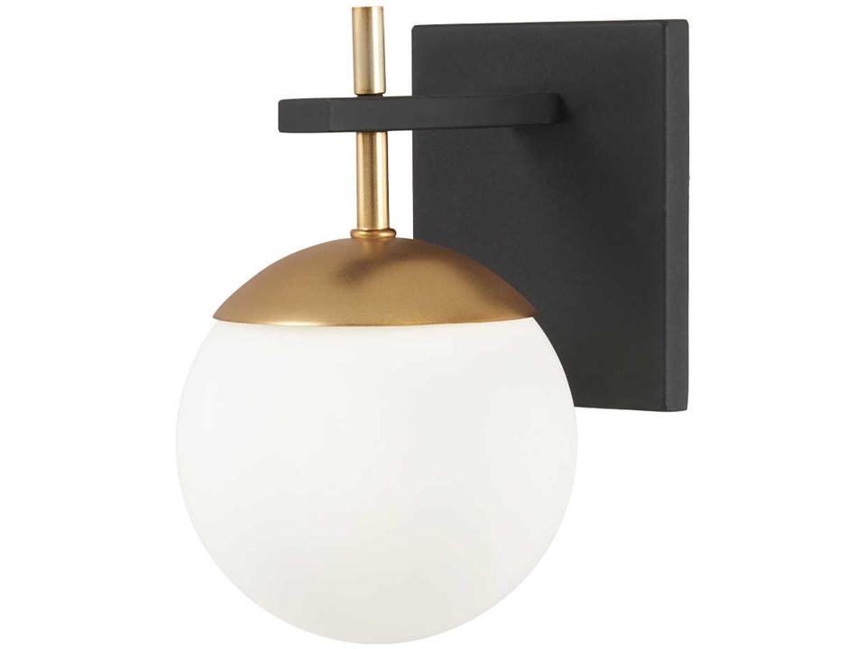 Alluria Wall Sconce in Weathered Black and Autumn Gold