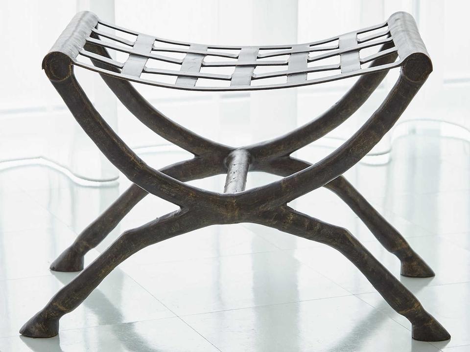 Giddy Up Bronze Accent Bench