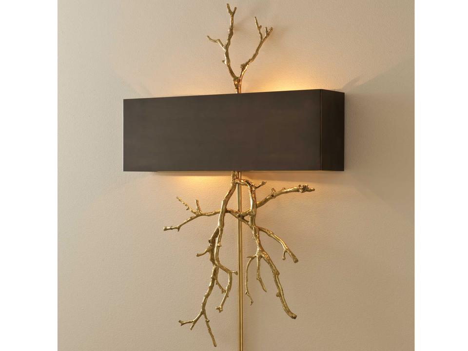 Twig 2-Light Wall Sconce in Brass and Bronze
