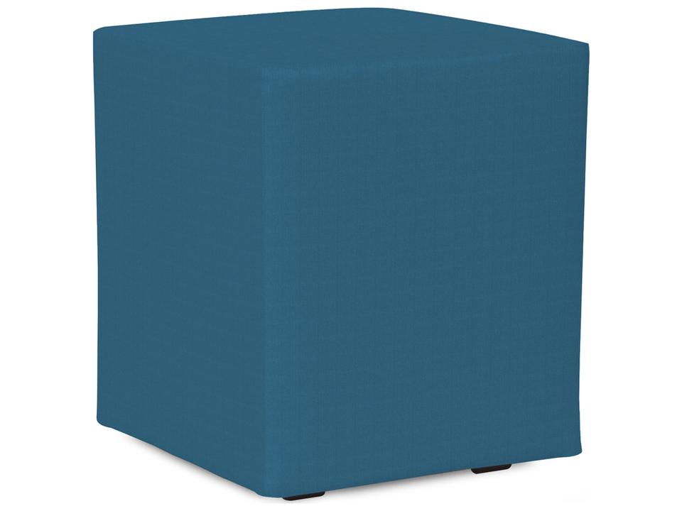Seascape Turquoise Resin Cushion Ottoman